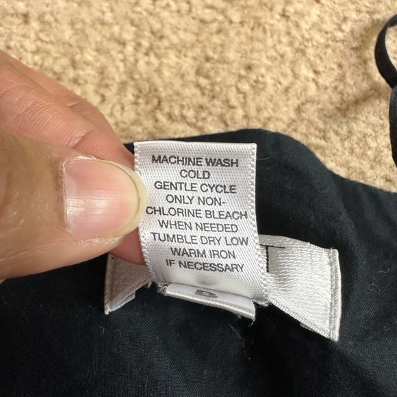 LOFT Ann Taylor Black Midi Dress Size 4P - Picture 3 of 5